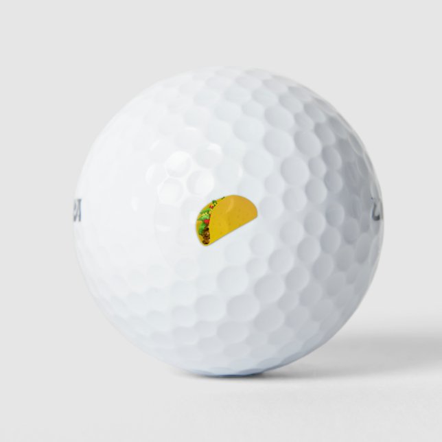 Traditional Taco Golf Balls (Front)