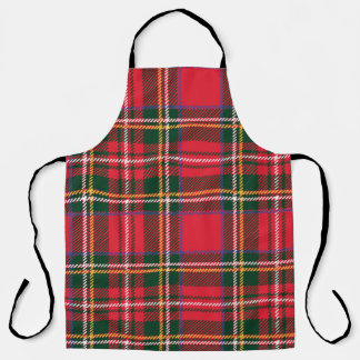 Traditional Tartan Plaid Seamless Wallpaper Apron