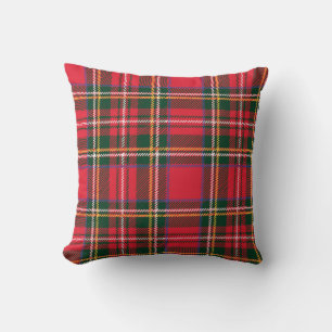 Traditional Tartan Plaid Seamless Wallpaper Cushion