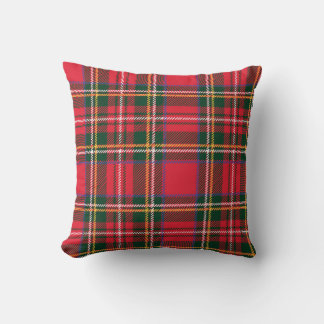 Traditional Tartan Plaid Seamless Wallpaper Cushion
