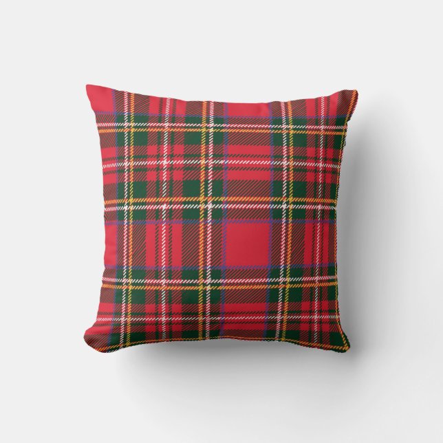 Traditional Tartan Plaid Seamless Wallpaper Cushion (Front)
