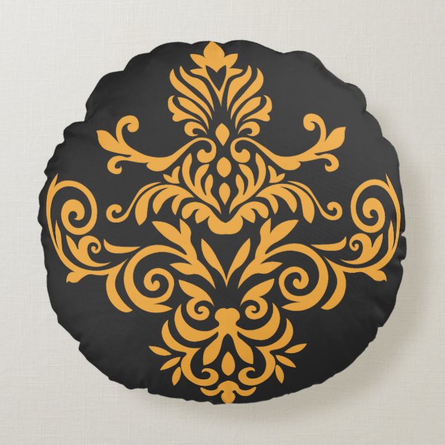 Traditional Tattoo Art Inspired Design Round Cushion (Front)