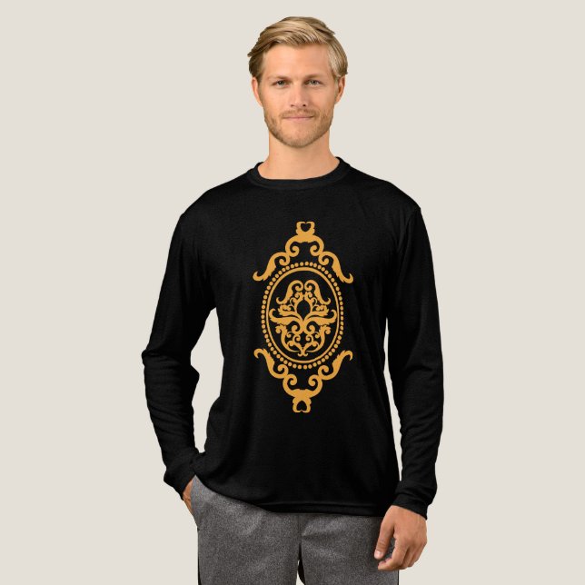 Traditional Tattoo Art Inspired Design Tri-Blend Shirt (Full Front)