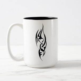 Traditional Tattoo Art Inspired Design Two-Tone Coffee Mug