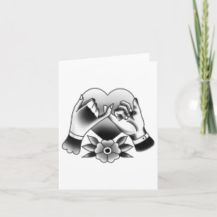 Traditional Tattoo T Shirt- Heart With Promise_1 Card