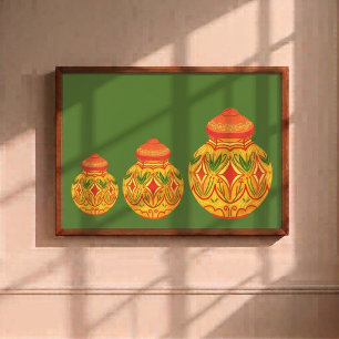 Traditional Terracotta Pottery Wall Art