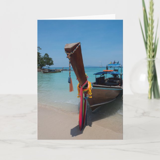 Traditional Thai Boat Card (Front)