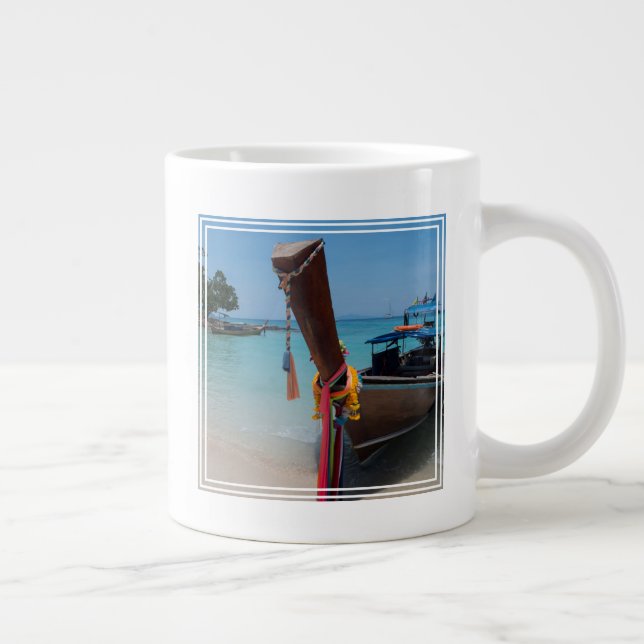Traditional Thai Boat Large Coffee Mug (Right)