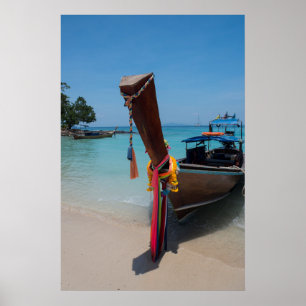 Traditional Thai Boat Poster