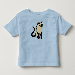 Traditional Thai Cat Minimalist Vector Design Toddler T-Shirt