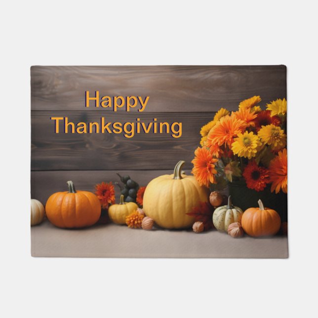Traditional Thanksgiving Doormat (Front)