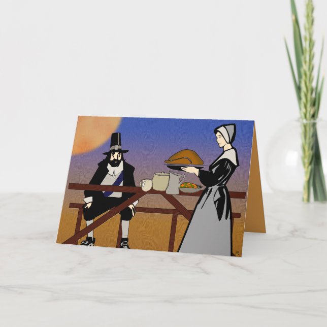 Traditional Thanksgiving Holiday Card (Front)