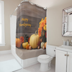 Traditional Thanksgiving Shower Curtain