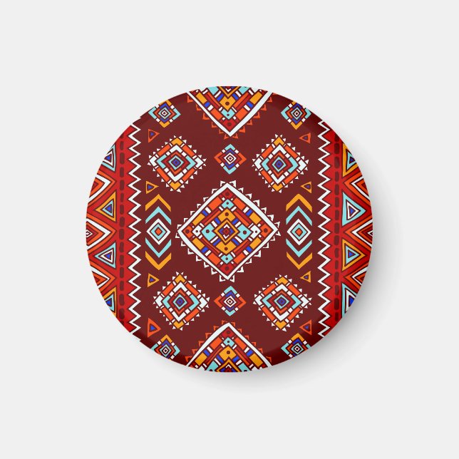 Traditional tribal, ethnic seamless texture. magnet (Front)