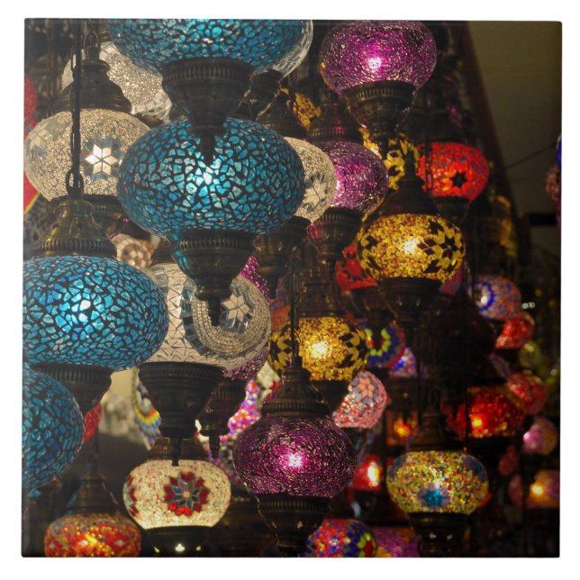 Traditional Turkish lamps Tile (Front)