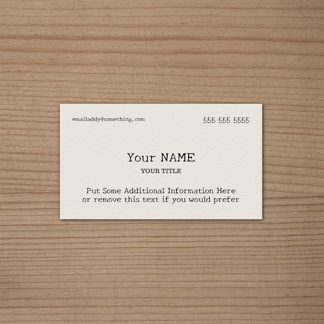 Traditional Type Bone Business Card (Creator Uploaded)