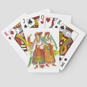 Traditional Ukrainian Dress from Kyivschyna Playing Cards