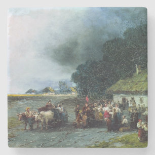 Traditional Ukrainian Wedding (Ukraine) (Marriage) Stone Coaster