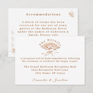 Traditional Victorian Wedding Enclosure Card