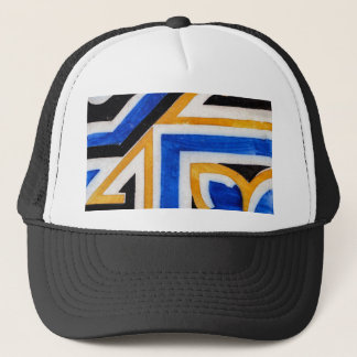 traditional vintage azulejo mosaic tile Portugal Trucker Hat