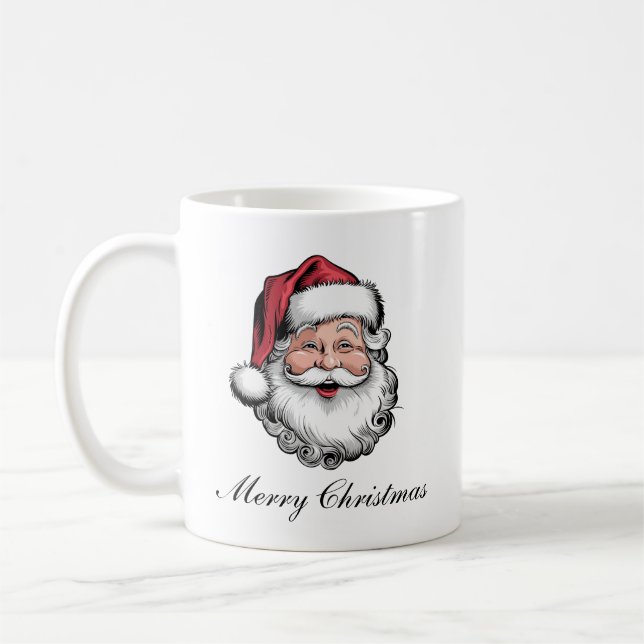 Traditional Vintage Christmas Coffee Mug (Left)