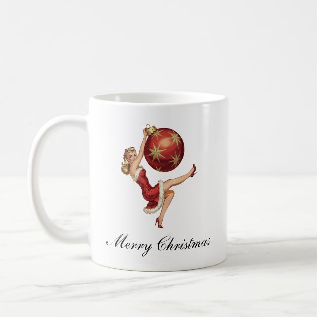 Traditional Vintage Christmas Coffee Mug (Left)