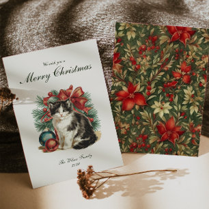 Traditional Vintage Christmas  Holiday Card