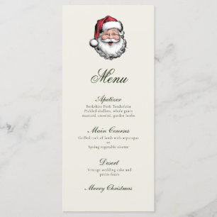 Traditional Vintage Christmas  Menu