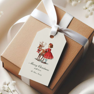 Traditional Vintage Christmas Whimsical Gift Tags
