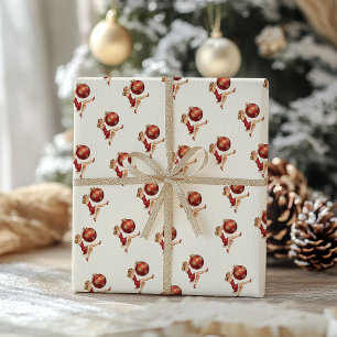Traditional Vintage Christmas Wrapping Paper