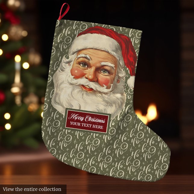 Traditional Vintage Santa Claus Stocking Holiday (Traditional Vintage Santa Claus Stocking Holiday Gift)