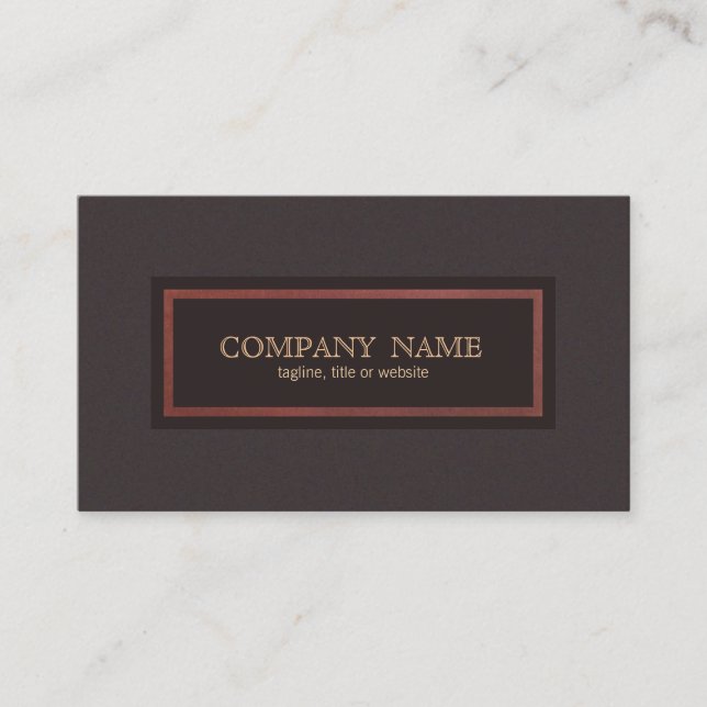 Traditional Vintage Style Classical Entrepreneur Business Card (Front)