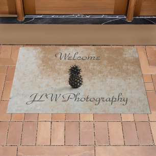 Traditional Welcome Pineapple Customisable Doormat