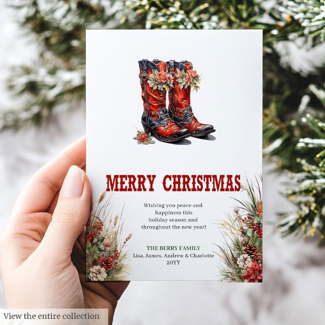 Traditional Western Christmas greeting card (Traditional Western Christmas greeting card

)