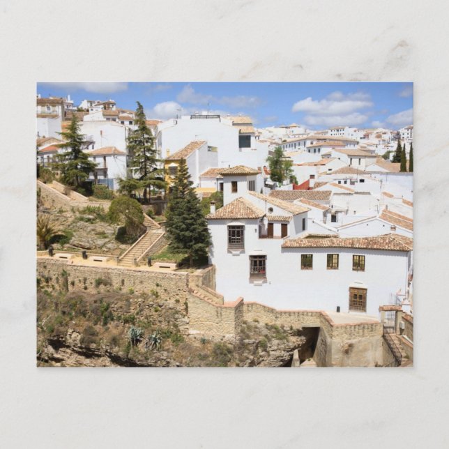 Traditional White Houses in Ronda Postcard (Front)