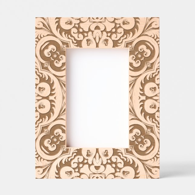 Traditional Wood carving pattern  Etched Frames (Front)