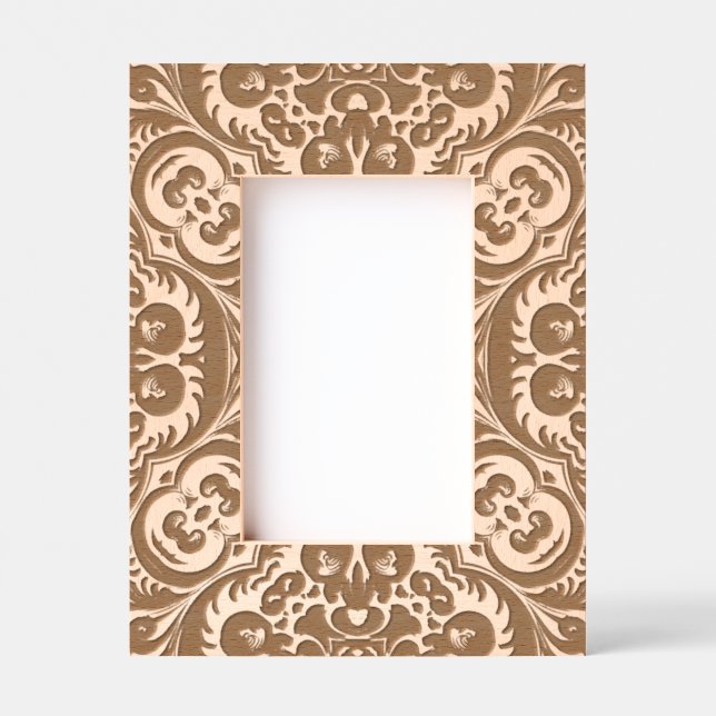 Traditional Wood carving pattern  Etched Frames (Front)