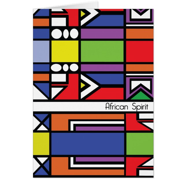 Traditional Zulu card (Front)