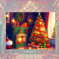 Traditionally Vintage style Christmas tree