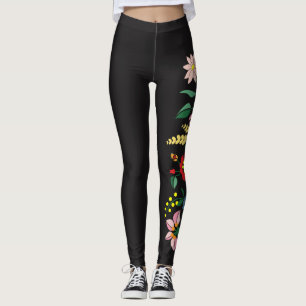 Traditonal Hungarian Embroidery Leggings