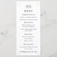 Tradtional Cross & Rings Monogrammed Wedding