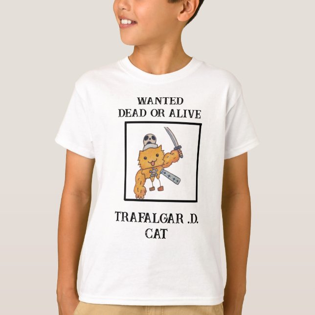 Trafalgar .D. Cat T-Shirt (Front)
