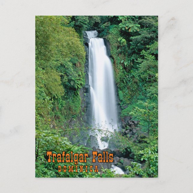 Trafalgar falls Dominica Postcard (Front)