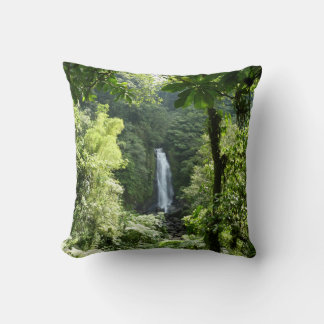 Trafalgar Falls Tropical Rainforest Photography Cushion
