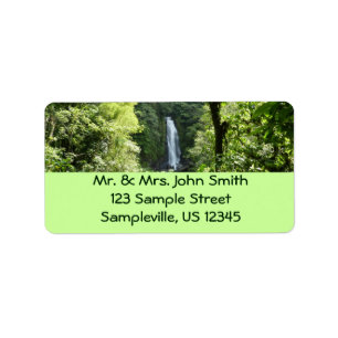Trafalgar Falls Tropical Rainforest Photography Label