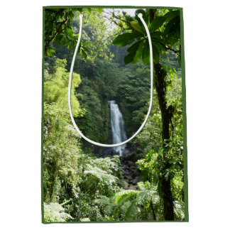 Trafalgar Falls Tropical Rainforest Photography Medium Gift Bag