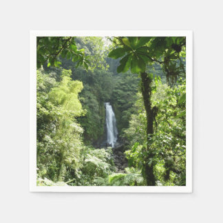 Trafalgar Falls Tropical Rainforest Photography Napkin