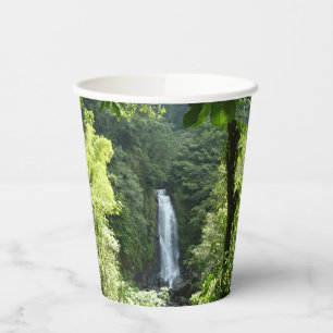 Trafalgar Falls Tropical Rainforest Photography Paper Cups