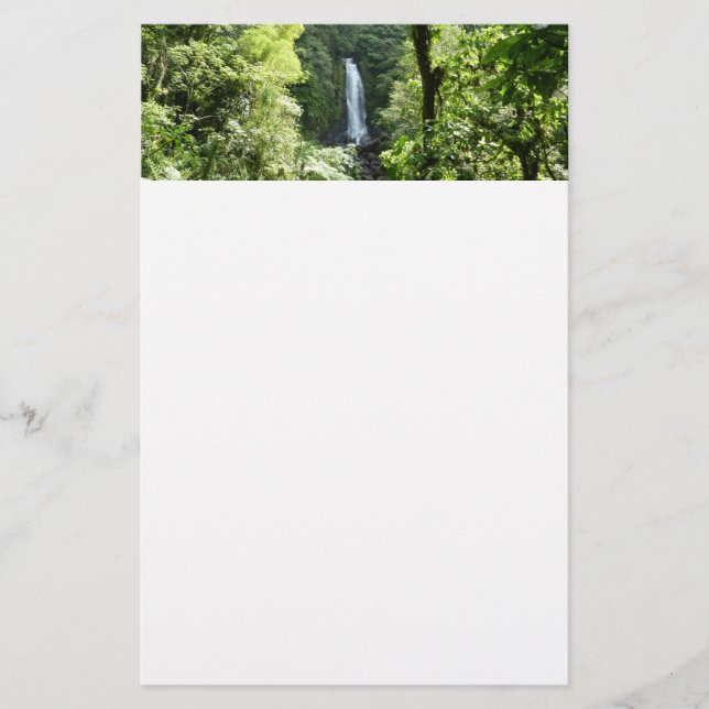 Trafalgar Falls Tropical Rainforest Photography Stationery (Front)
