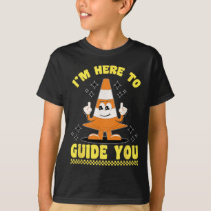 Traffic Cone Halloween Costume I'm Here To Guide Y T-Shirt